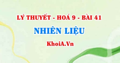 Nhiên liệu là gì? Nhiên liệu được phân loại như thế nào? cách sử dụng nhiên liệu hiểu quả - Hoá 9 bài 41